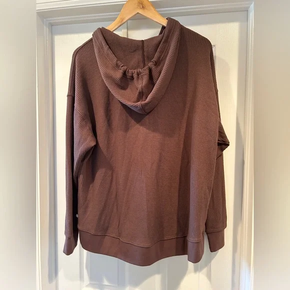 Aerie cozy waffle hoodie - Picture 3 of 4